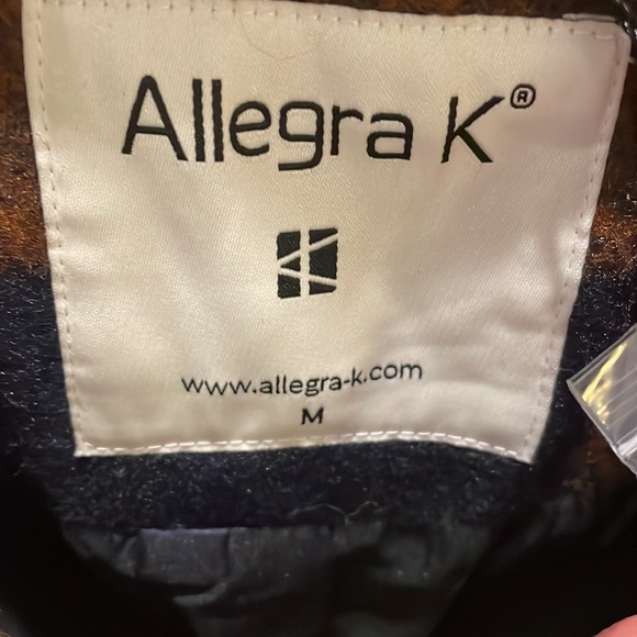 NWT buffalo plaid coat double breasted trench style coat - Picture 3 of 9